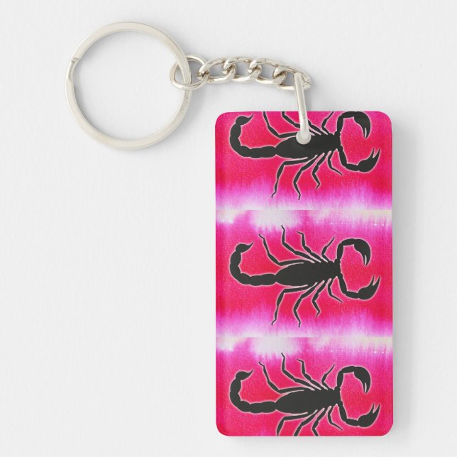 Porte-clefs scorpio rose (Devant)