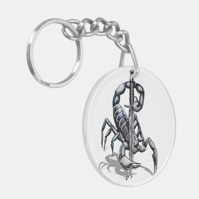 Porte-clefs Scorpion, illustration 3D T-Shirt Trucker Hat Butt (Devant gauche)