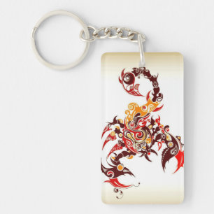 Porte-clefs Scorpion tribal
