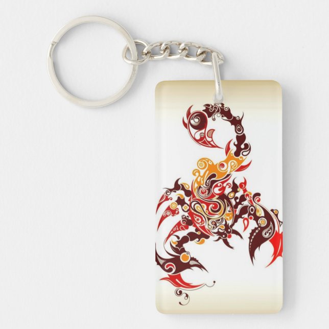 Porte-clefs Scorpion tribal (Devant)