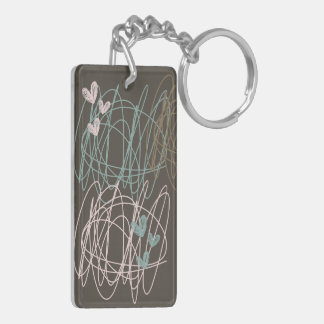 Porte-clefs Scribble et coeurs - Travail en cours
