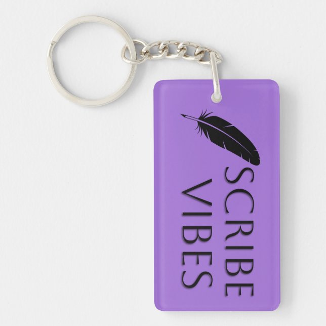 Porte-clefs Scribe Vibes Author Writer Poet  (Devant)