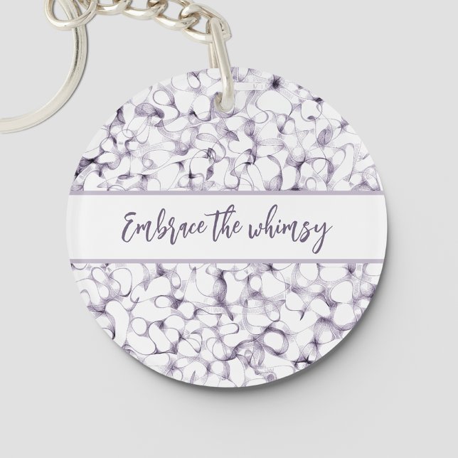 Porte-clefs Script Abstrait des traits de stylo (Créateur téléchargé)