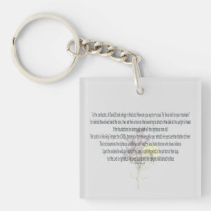 Porte-clefs Scripture, psaume 11