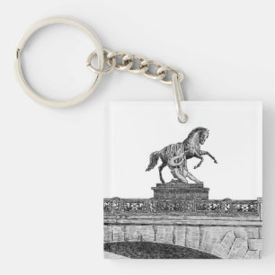 Porte-clefs sculpture vintage sur le pont Anichkov