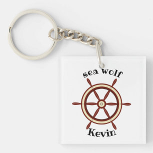 Porte-clefs "SEA WOLF", volant, personnalisé, mer la