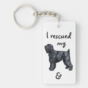 Porte-clefs Secourir Black Russian Terrier