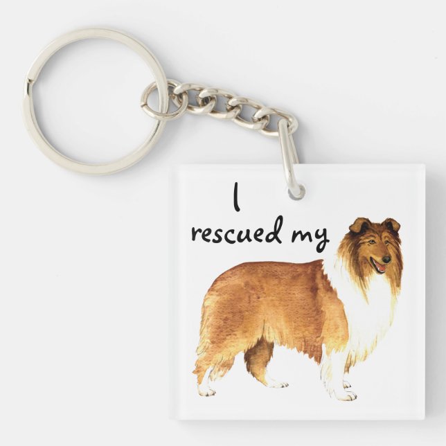 Porte-clefs Secourir Collie (Devant)