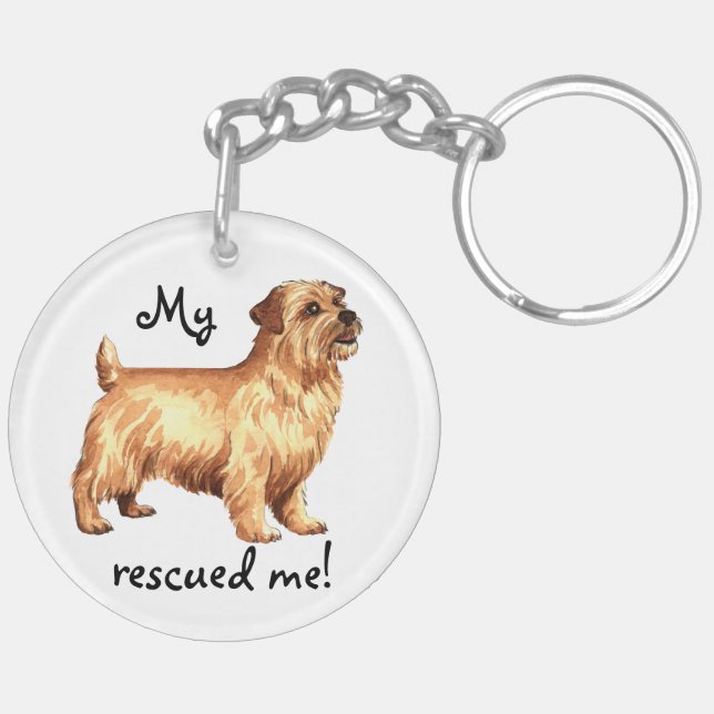 Porte-clefs Secourir Norfolk Terrier (Dos gauche)
