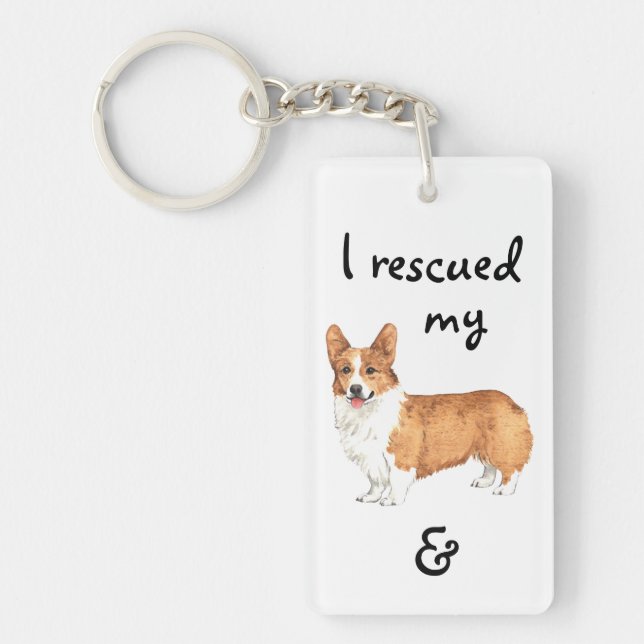 Porte-clefs Secourir Pembroke Welsh Corgi (Devant)