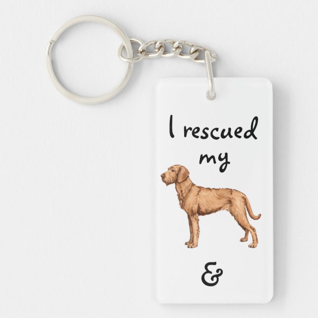 Porte-clefs Secourir Vizsla À poils durs (Devant)