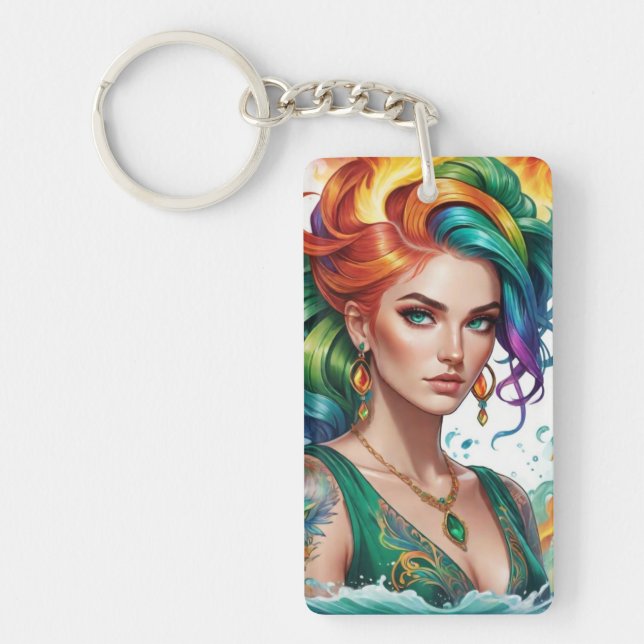 Porte-clefs secret de la sirène (Devant)