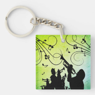 Porte-clefs Section Trumpet Musique verte