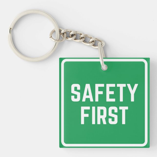 Porte-clefs Sécurité d'abord (Devant)