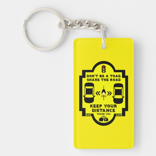 Porte-clefs Sécurité routière à bicyclette (Devant)