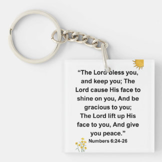 Porte-clefs Seigneur Bénisse Garde Vos Nombres