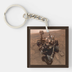 Porte-clefs Selfie de Mars Curiosity paysage martien rouge