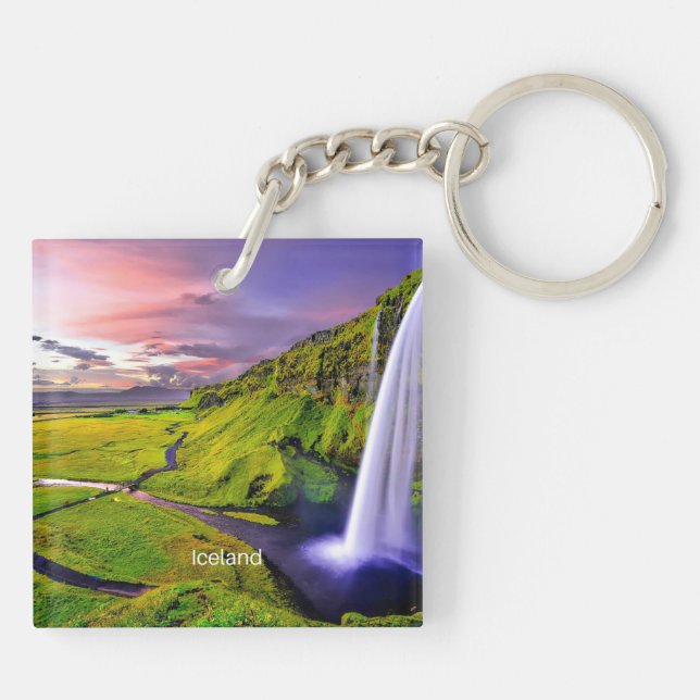 Porte-clefs Seljalandfoss, Islande (Dos)
