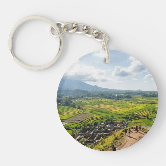 Porte-clefs Selong Hill Sembalun Lombok Valley View Keychain (Devant)
