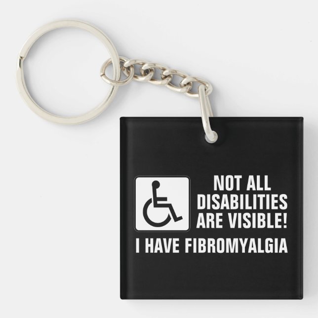 Porte-clefs Sensibilisation à la fibromyalgie (Devant)