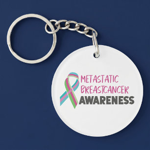 Porte-clefs Sensibilisation au cancer du sein métastatique