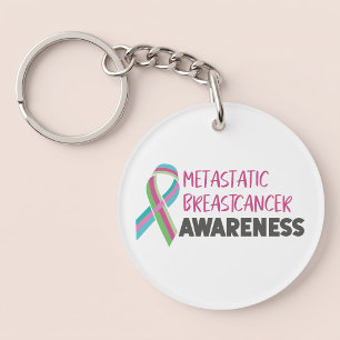 Porte-clefs Sensibilisation au cancer du sein métastatique