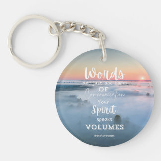Porte-clefs Sensibilisation des sourds Inspiration