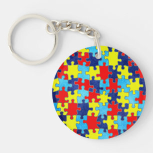 Porte-clefs Sensibilisation sur l'autisme-Puzzle par Shirley T