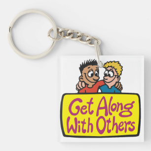 Porte-clefs S'entendre avec les autres Amis Bienveillance et U