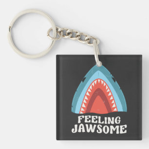 Porte-clefs Sentez Jawsome Requin amusant Puns d'été