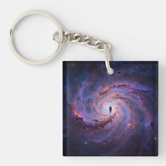 Porte-clefs Sentier des étoiles – Voyage à travers l'univers (Devant)