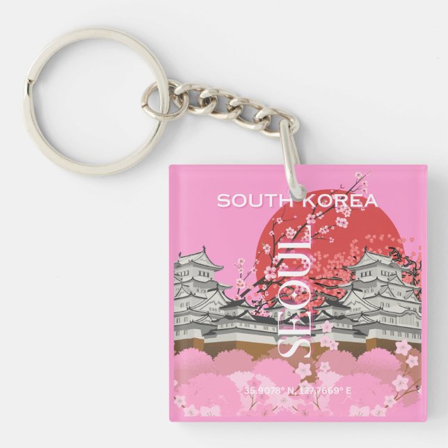 Porte-clefs Séoul Corée du Sud (Devant)