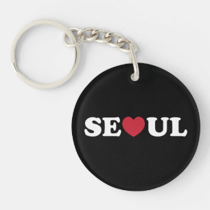 Porte-clefs Séoul Love Heart