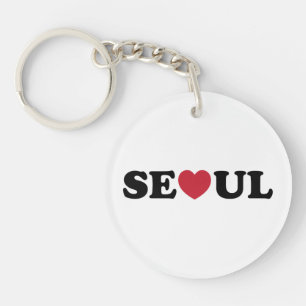 Porte-clefs Séoul Love Heart