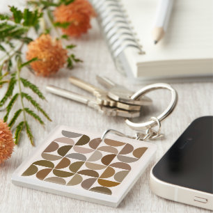 Porte-clefs Séquences MCM Browns+Cream Motif