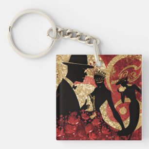 Porte-clefs Sérénade de jazz abstrait