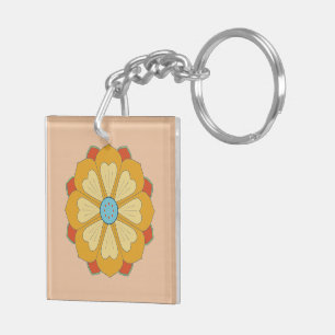 Porte-clefs série lotus rétro