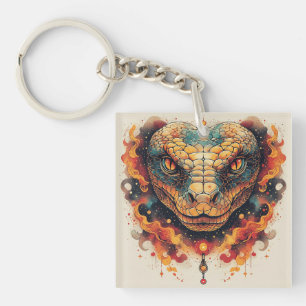 Porte-clefs Serpent ardent à l'énergie dynamique