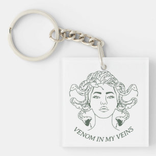 Porte-clefs Serpent de déesse grecque Medusa Venom Snarky