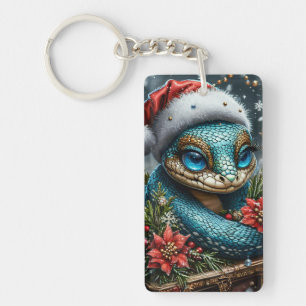 Porte-clefs Serpent de Noël