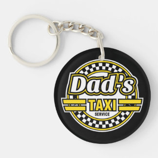 Porte-clefs Service du taxi du papa - cadeau pour le papa -