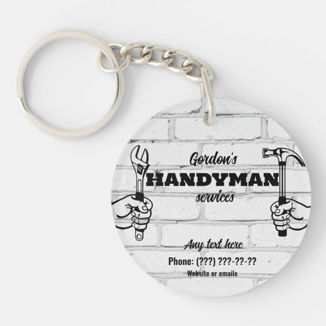 Porte-clefs Services Handyman (Devant)