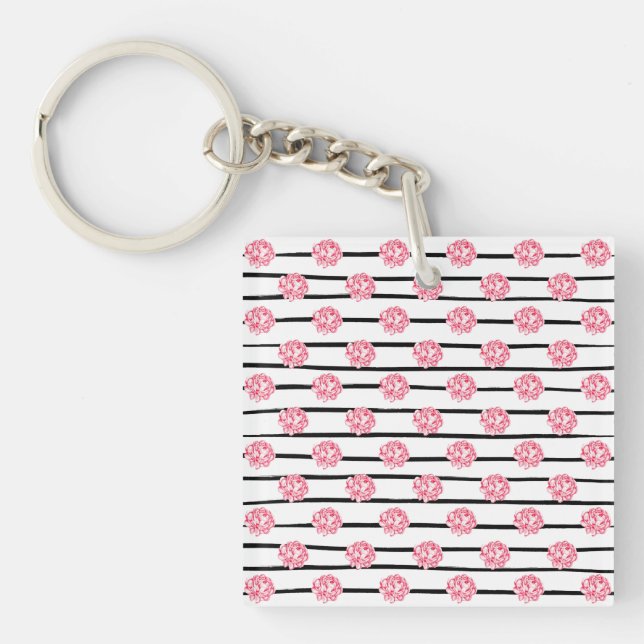 Porte-clefs Serviettes florales vintages (Devant)