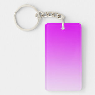 Porte-clefs SEULEMENT dégradés de COULEUR - rose néon