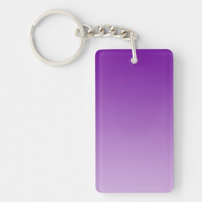Porte-clefs SEULEMENT dégradés de COULEUR - violet (Devant)