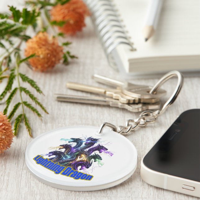 Porte-clefs Seven-Headed Lightning Dragon (Devant Droit)