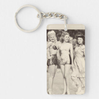 Porte-clefs Sexy Vintage Pin up fille Porte - clé photo