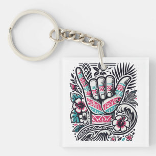 Porte-clefs Shaka polynésien - Hawaiian Aloha Spirit