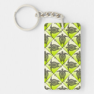 Porte-clefs Shamanic Tortues de mer Motif - vert