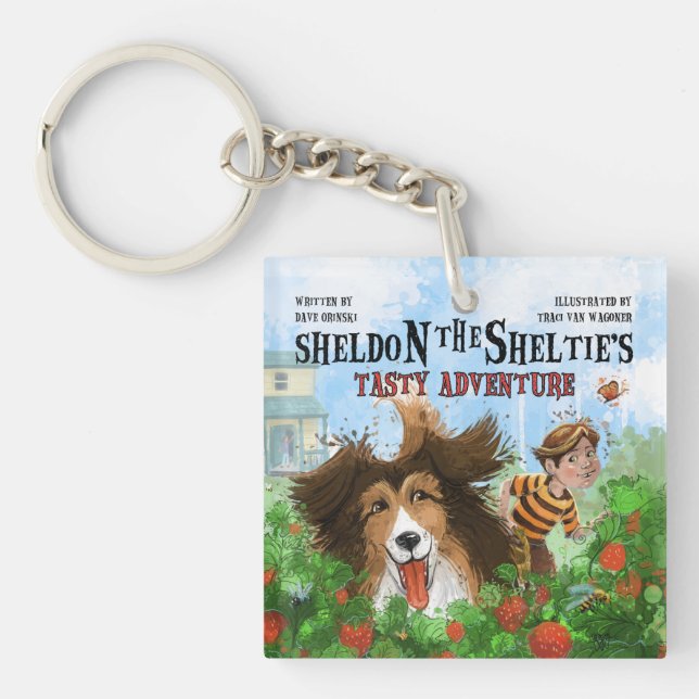 Porte-clefs Sheldon the Sheltie (Devant)